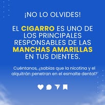 Cigarro y esmalte dental